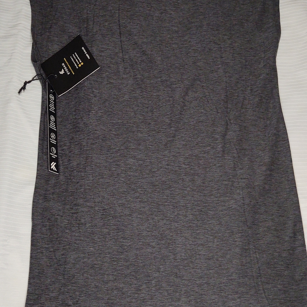 NWT Kyodan Active Grey Short Sleeve Workout Casual T Shirt Size P/S - Picture 2 of 6